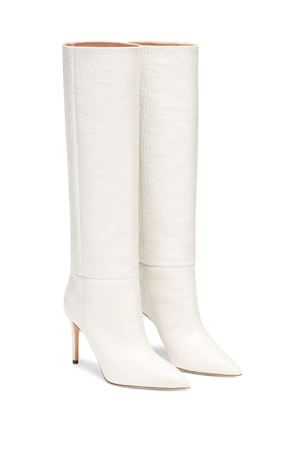 White croc-effect leather boots PARIS TEXAS | PX548XCOCOBONECHINA